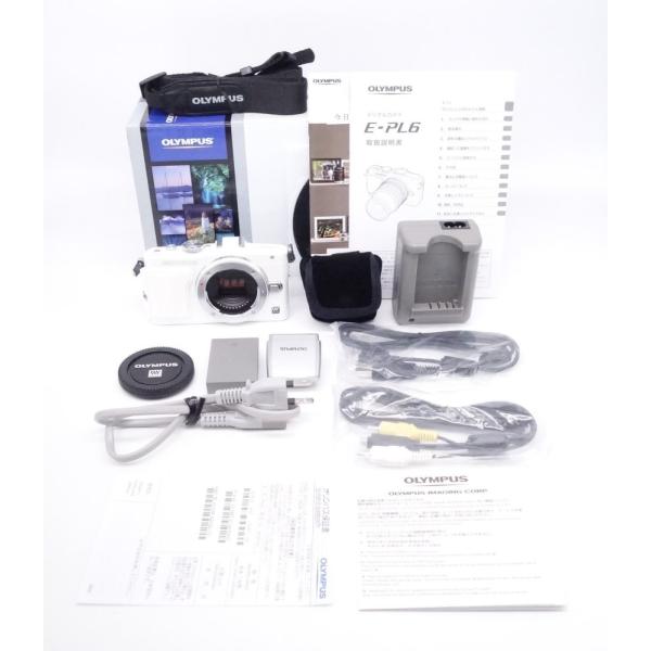 OLYMPUS E-PL6 ボディ ホワイト 美品】オリンパス OLYMPUS ミラーレス一眼 PEN Lite E-PL6 ボディ