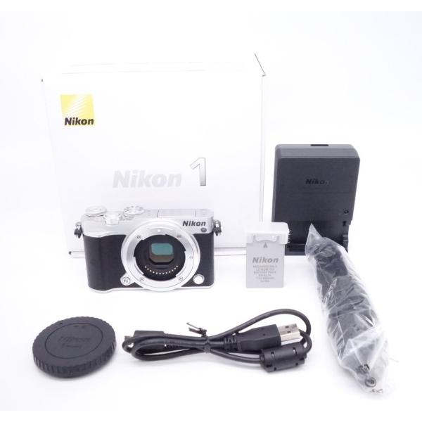 【極上品】ニコン Nikon ミラーレス一眼 Nikon1 J5 ボディ シルバー  [W2606025A]