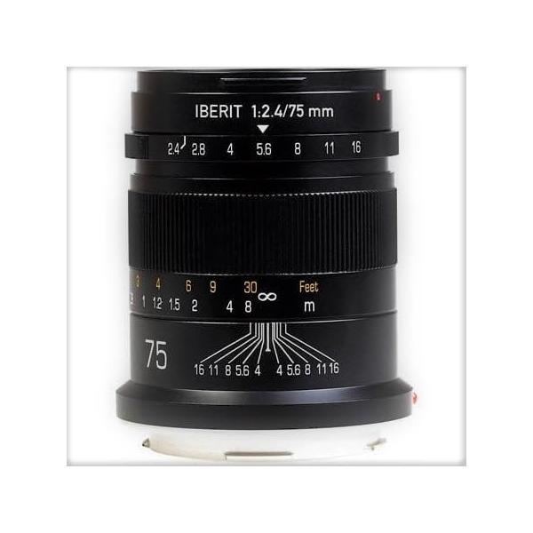 KIPON 単焦点レンズ IBERIT (イベリット) 75mm f/2.4 ライカSLマウント Frosted Sil・・・ 