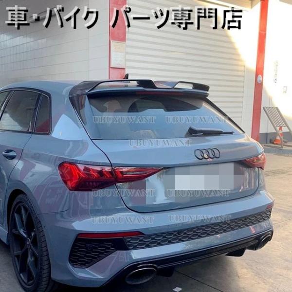 並行輸入品 アウディA3 8YスポーツバックRS 3 2021年2023年2024年エクステリアアクセサリーRS 3スタリーフスポイラーのに
