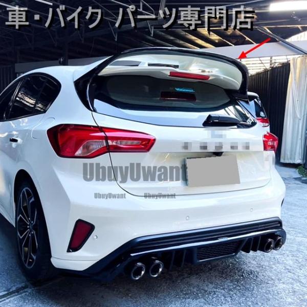 並行輸入品 ルノー メガーヌ 4 IV GT スポーツ ツアラー 2016年-2022年ハッチバック ABS 樹脂車テール翼装飾用リーフリップスポイラー