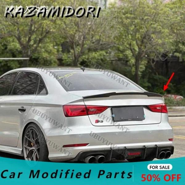 並行輸入品 アウディ A3 セダン S3 8V 2014-2020 用 リアトランクウィング ABS  アクセサリー スポイラー