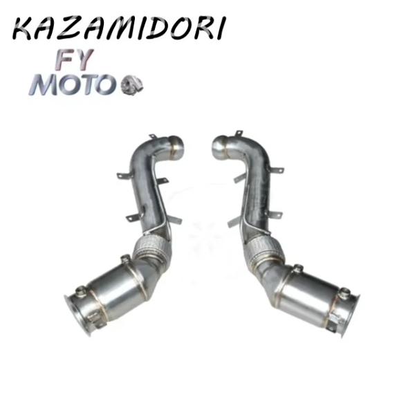 並行輸入品 マクラーレン 650S/MP4-12C 3.8 V8 2014- ダウンパイプ キャタライザーレス SS304