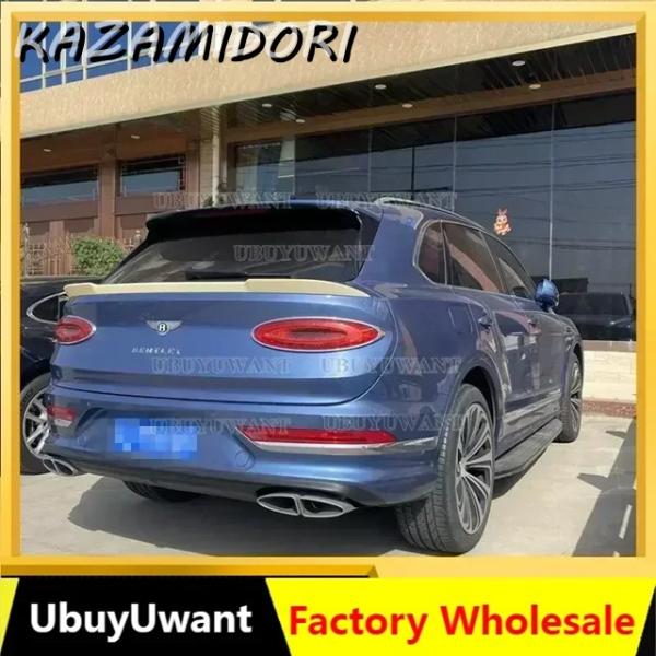 並行輸入品 ベントレーベンテイガ V8-W12 リミテッドエディション 2021年以降用  カーボン調 ミドルスポイラー テール トランク ブーツ ウィングカバ