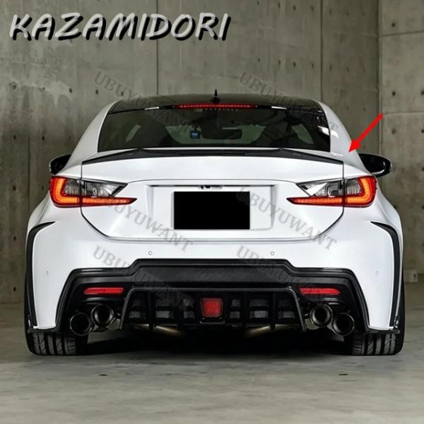 並行輸入品 レクサス RCF RC F 2015-2018用 リアトランクリップ  カーボンウィングスポイラー