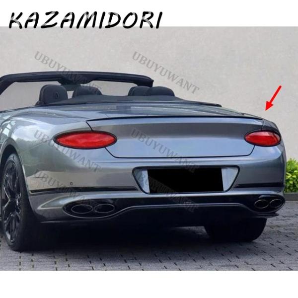 並行輸入品 ベントレー コンチネンタルGT W12 2018年2019年2020年2021年用 Oスタイル リアトランクリップ  カーボンウィングスポイラー