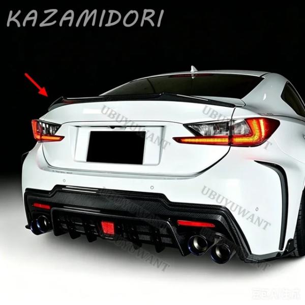 並行輸入品 レクサス RCF RC F 2015-2018年式用   カーボンリアトランクスポイラー カーウィング