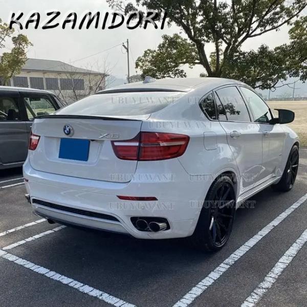 並行輸入品 BMW X6 E71 2008-2013年式用 ABS リアウィング プライマーカラー リアスポイラー カーアクセサリー