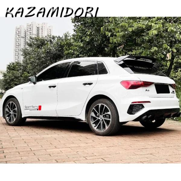 並行輸入品 アウディ A1 スポーツバックQ2Q3Q5Q7A3 ハッチバック用  スポイラー   カーボン調 リアトランクウィング アクセサリー