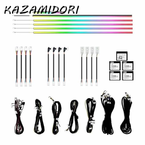 並行輸入品 レクサス ES 2013-2017 用 256 色シンフォニー  LED 車内アンビエントライト フルセット  ムード ストリップアクセサリー