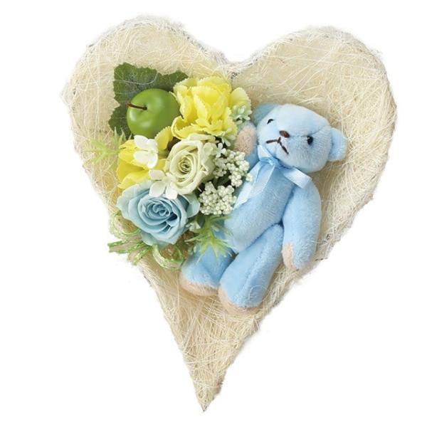 テディブーケ ５ ブルー 2個入り アレンジメント キット セット含む プリザーブドフラワー ギフトアレンジ Con