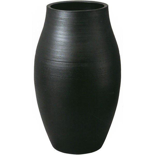 黒釉長花瓶 23号（信楽焼・花瓶・花入れ・花器・壺・壷・水盤