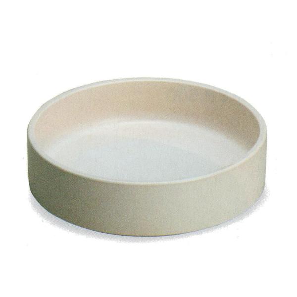 B021-08白マット丸水盤 10号　◆サイズ：　W305xH60材質：陶器製・国産品・日本製・手作りのためサイズや色合いが若干異なります。・色はPCやスマホのブラウザや設定により異なる場合があります。ご了承の上ご注文下さい。手作りの為、色...