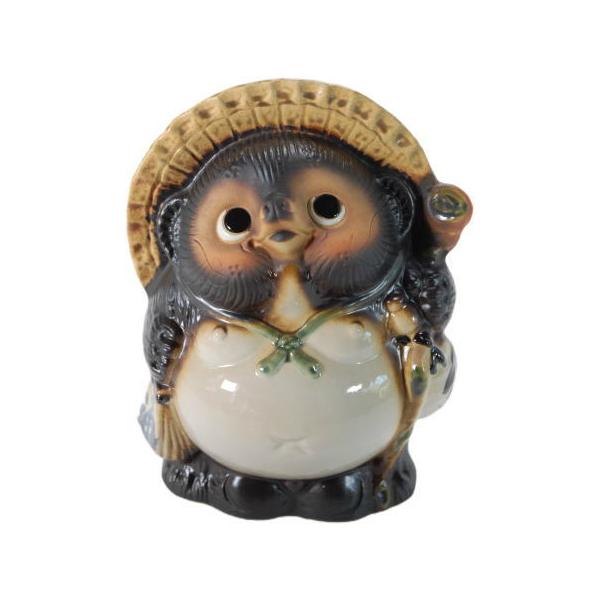 福狸 7号（信楽焼 陶器 たぬき タヌキ 置物 B083-09） : 風の水琴工房