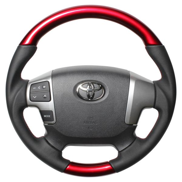 ハイエースのステアリングホイール値下げ決まりました。 ハイエース 200系 (4型以降)用 】 レアル ステアリング (パールレッド