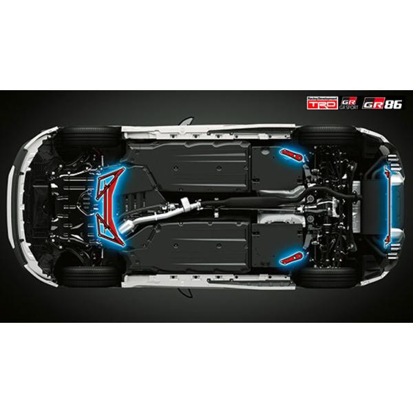GRパーツ GRメンバーブレースセット GR86用　MT用 kazoon_ms300-18002-01