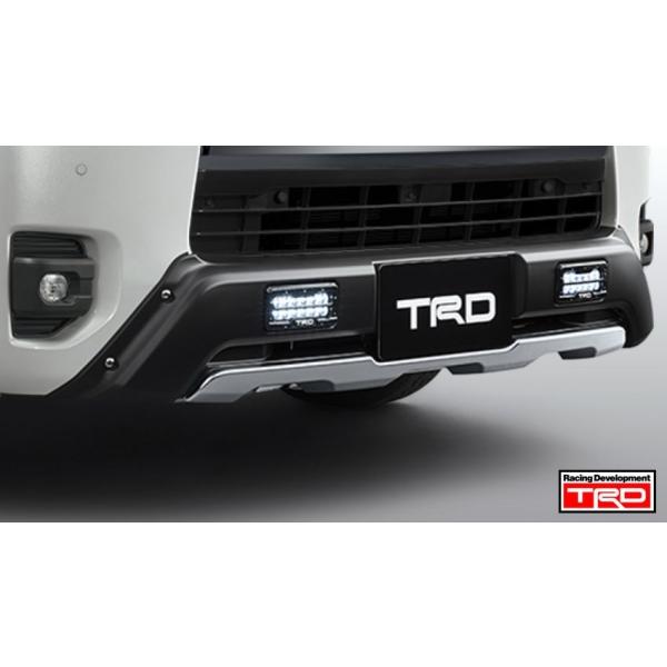 2013.11〜2025.1 HI-ACE ハイエース 200系　標準ボディ (PVM無車)用 TRD フロントスポイラー (LED付) 品番： MS341-26003 (TRD 正規品)