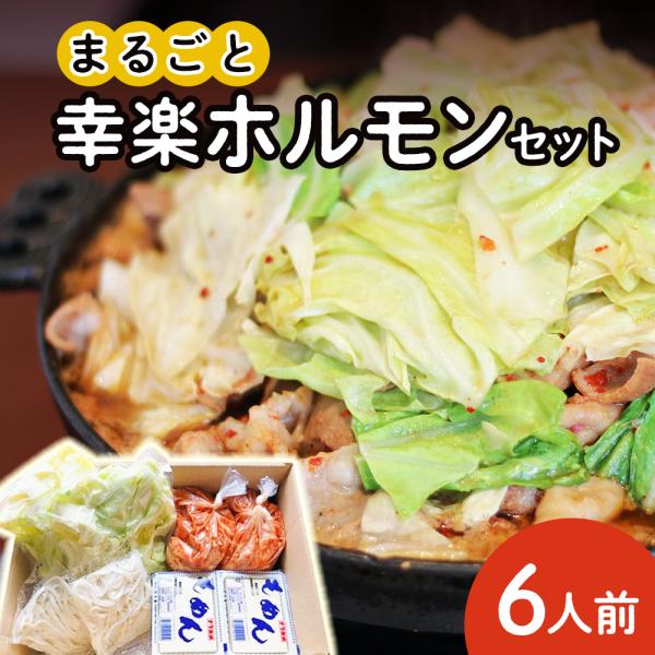 まるごと幸楽ホルモンセット 6人前【ホルモン幸楽】 贈り物 ギフト 故郷 秋田 鹿角市  豚モツ 煮込み ご当地ホルモン