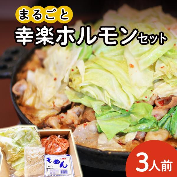まるごと幸楽ホルモンセット 3人前【ホルモン幸楽】贈り物 ギフト 故郷 秋田 鹿角市  豚モツ 煮込み ご当地ホルモン