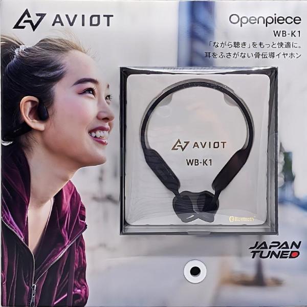 AVIOT 骨伝導ヘッドホン WB-K1-BK イヤフォン