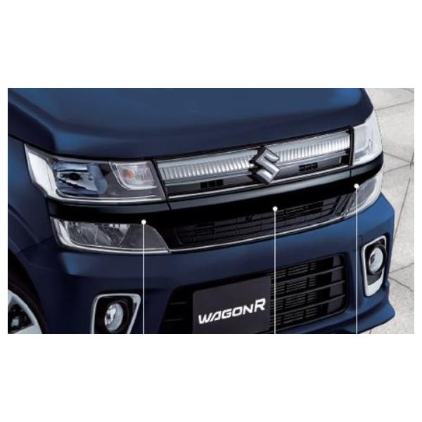 スズキ フロントバンパー 黒 スズキ（SUZUKI） スズキ純正 フロントバンパーガーニッシュセット