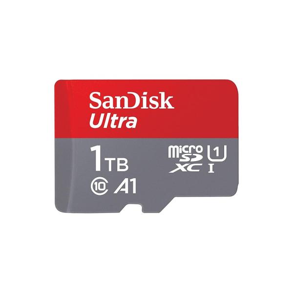 未使用　SanDisk microSD 1TB UHS-I U1 Class10 Micro SD Card, MicroSD, 1TB, SanDisk UHS-I Class 10, SDSQUAC-1T00