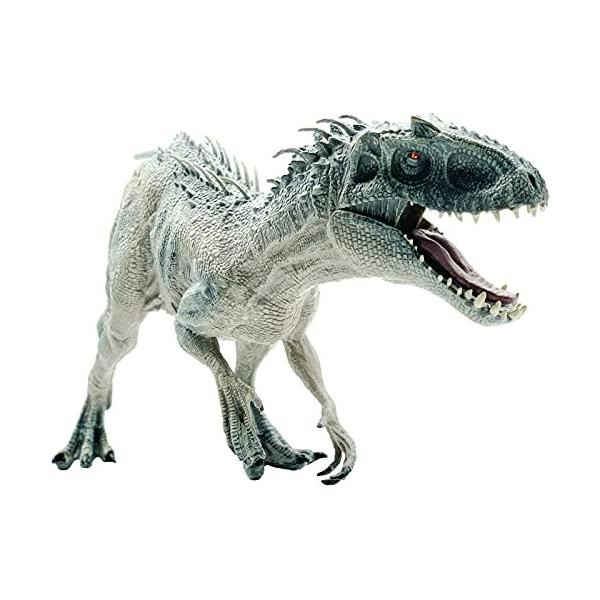 Higherbros インドミナス・レックス 恐竜アクションフィギュア ジュラ紀の世界の置物 ティラノサウルス レックスグリーン 科学教育玩具 子供