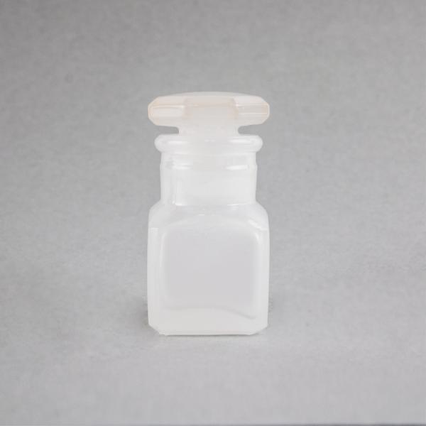 堀内製作所 歯科用ガラス リーグラス 在庫限り　限定薬瓶 ホワイト 縦27mm×横26.5mm×高さ53mm 容量：約 8ml 女子文具 インク 万年筆 ガラス瓶 昭和ガラス