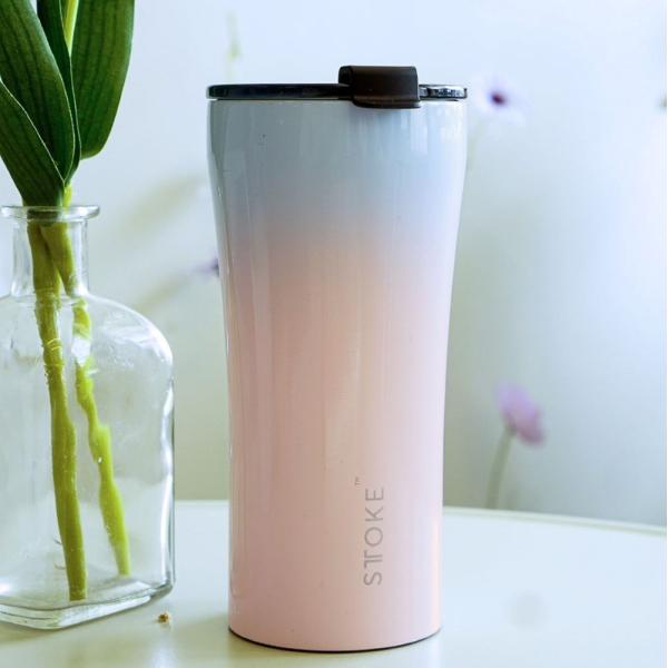 STTOKEストーク タンブラー Ｇサイズ １６ＯZ ４７０ｍｌ スカイブラッシュ 漏れない蓋 保温３Ｈ 保冷６H 真空断熱構造 洗いやすい 滑らない セラミック加工