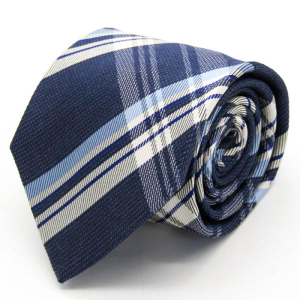 ヴィサルノ ブランド ネクタイ チェック柄 シルク 日本製 PO メンズ