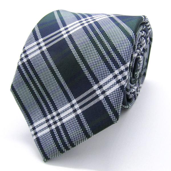 オリヒカ ブランド ネクタイ チェック柄 格子柄 PO メンズ ネイビー