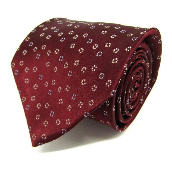ダーバン ブランド ネクタイ ドット柄 シルク PO メンズ レッド DURBAN