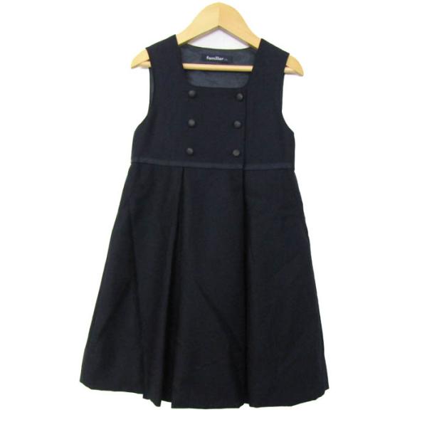 ファミリア ワンピース ウール 日本製 トップス キッズ 女の子用 115