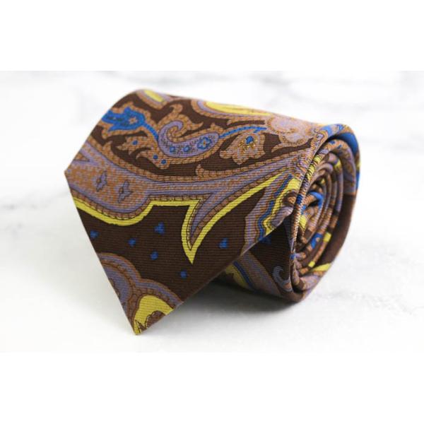 ETRO（エトロ） ブランド ネクタイ 総柄 ペイズリー シルク イタリア製