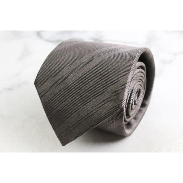 メーカーズシャツ鎌倉 ブランド ネクタイ シルク ストライプ柄 PO メンズ グレー MAKER'S SHIRT KAMAKURA 鎌倉ｼｬﾂ メーカーズシャツ鎌倉 ブランド ネクタイ シルク ストライプ柄 PO