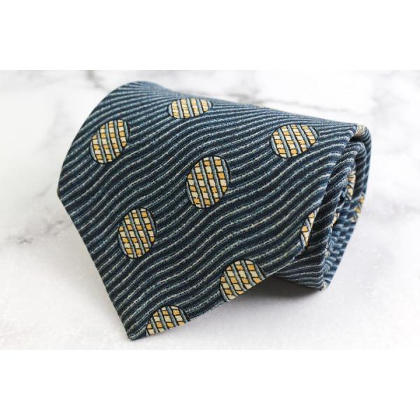 ジョルジオアルマーニ ブランド ネクタイ シルク ライン ドット柄