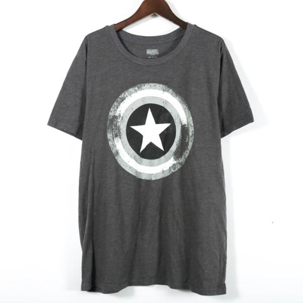 マーベル 半袖Tシャツ トップス キャプテンアメリカ アメリカ古着 