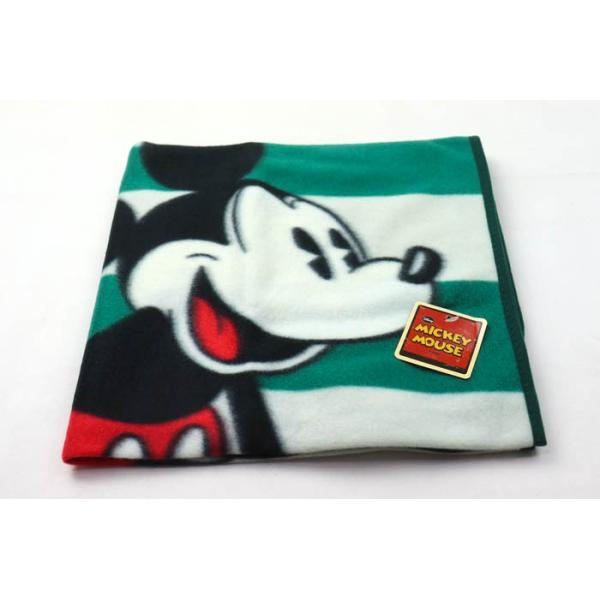【希少 新品未使用】ブランケット jal ミッキー ディズニー Disney ディズニー ミッキー ボーダー柄 ブランケット 未使用 ひざ掛け