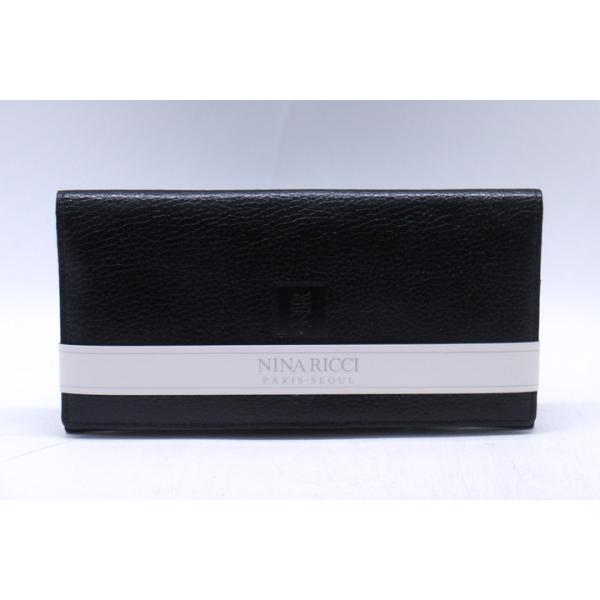 【BIGお買い物ラリー★30%OFFセール中】ニナリッチ NINA RICCI ブリーフケース ブラック レディース 中古 ニナリッチ 札入れ 財布 ウォレット 二つ折り カードケース ブランド