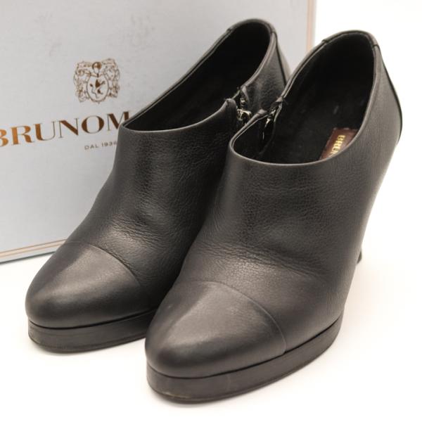 ブルーノマリ ブーティ 本革レザー イタリア製 サイドジップ ショート