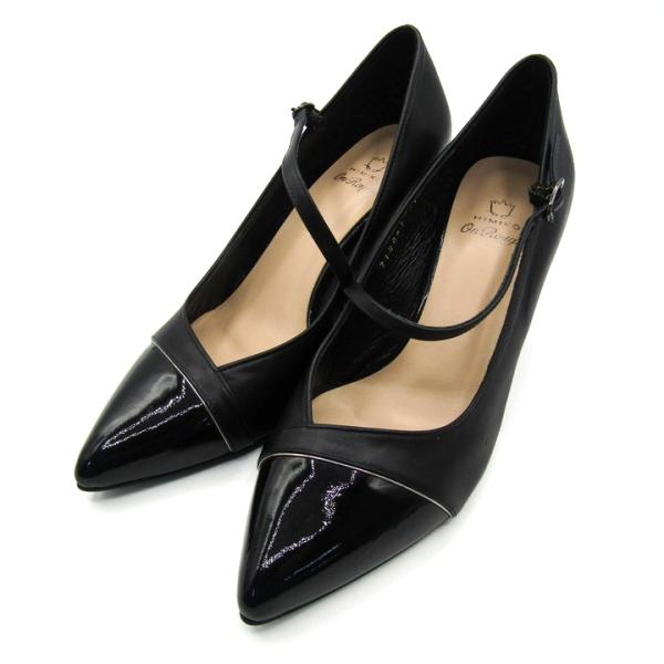 卑弥呼 パンプス シューズ ブランド 靴 日本製 黒 レディース 23.5