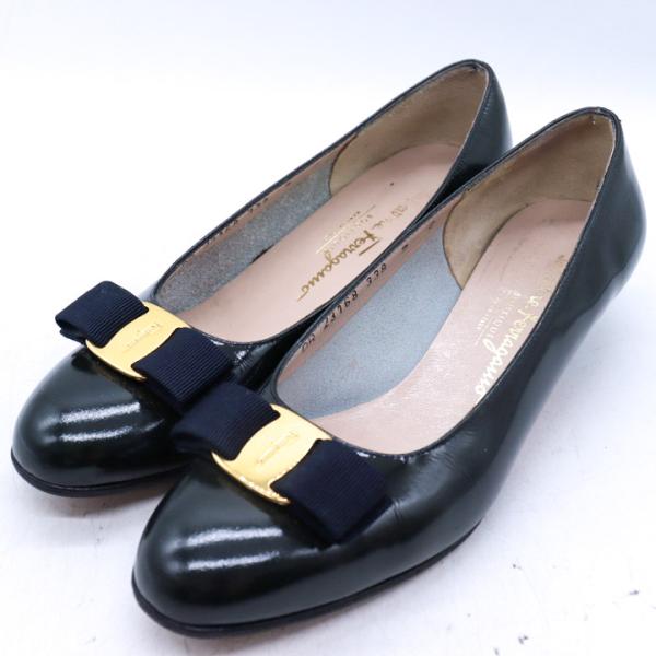 サルヴァトーレフェラガモ パンプス ヴァラ リボン シューズ 靴