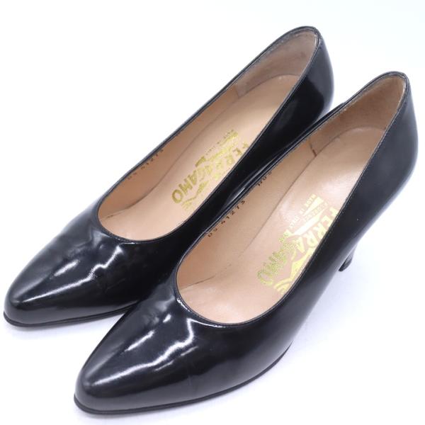 サルヴァトーレフェラガモ パンプス エナメル ハイヒール シューズ 靴