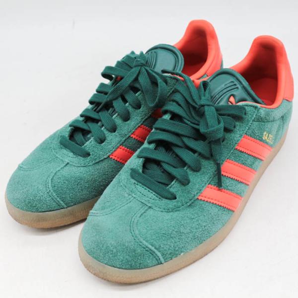 アディダスオリジナルス スニーカー ローカット ガゼル IG6200 シューズ 靴 メンズ 25サイズ グリーン×オレンジ adidas Originals