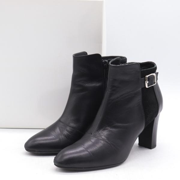 美品/DIANA/ダイアナ/ショートブーツ 22.5㎝ DIANA - 美品 ダイアナ ショートブーツ 22.5 サイドゴア ベルト