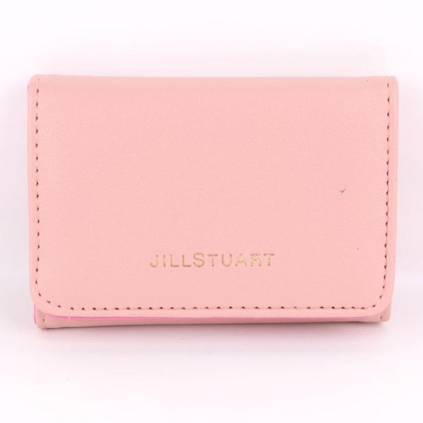 JILL STUART ジルスチュアート 三つ折り財布 レザー ロゴ 小銭入れあり