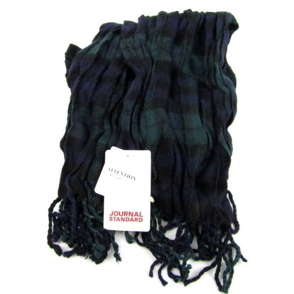 未使用　JOURNAL STANDARD カシミヤストール　チェック柄 JOURNAL STANDARD ジャーナルスタンダード マフラー ストール 未