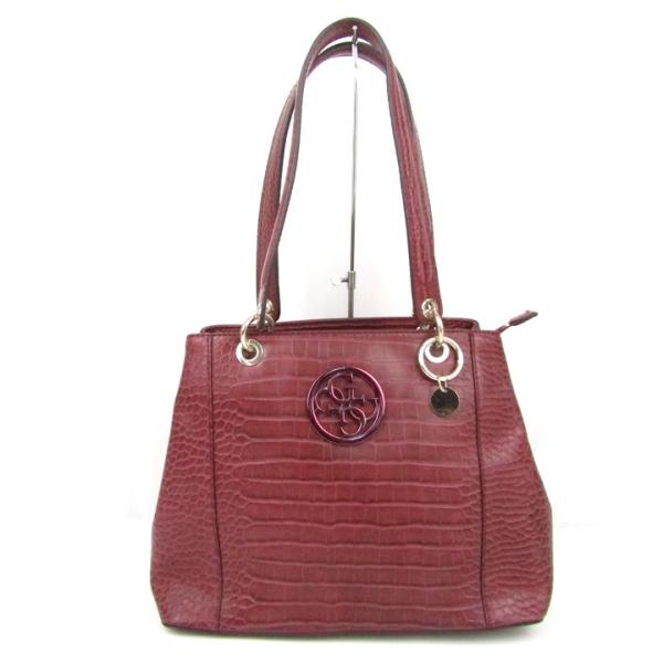 Y2K GUESS クロコ型ショルダーバッグ GUESS（ゲス） トートバッグ クロコ型押し レザー ショルダーバッグ