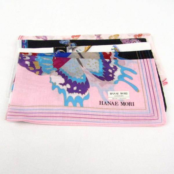 HANAE MORI（ハナエモリ） ハンカチ 5点セット 未使用 蝶柄 まとめて