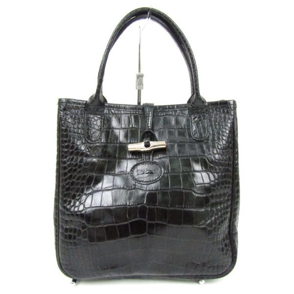 LONGCHAMP ロンシャン トートバッグ ロゾ ハンドバッグ クロコ型